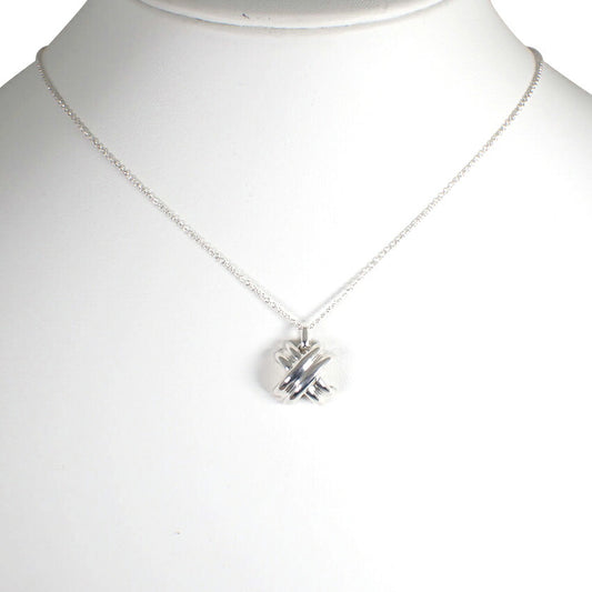 【中古】TIFFANY/ティファニー 925 シグネチャー クロス ペンダント/ネックレス/j132-13