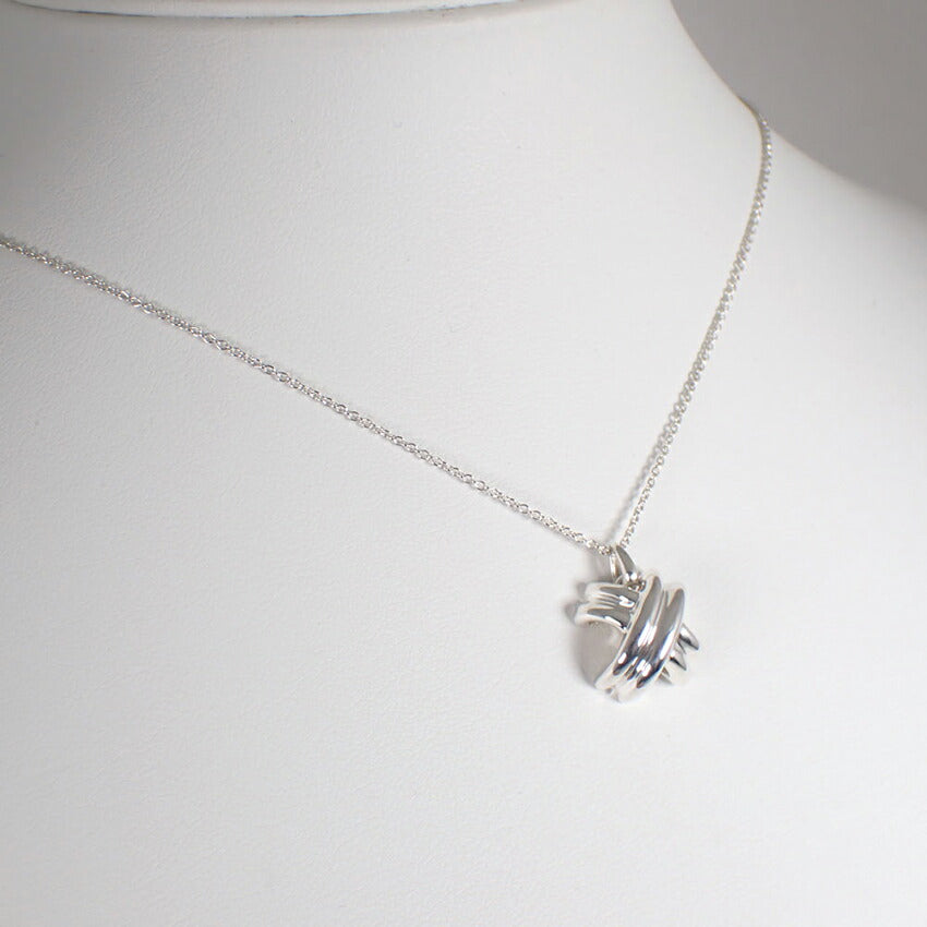 【中古】TIFFANY/ティファニー 925 シグネチャー クロス ペンダント/ネックレス/j132-13
