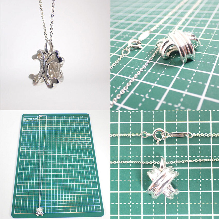 【中古】TIFFANY/ティファニー 925 シグネチャー クロス ペンダント/ネックレス/j132-13