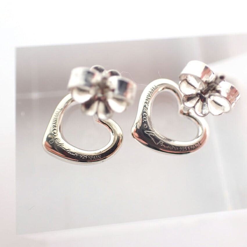 【中古】TIFFANY/ティファニー 925 オープンハート ピアス/j132-5