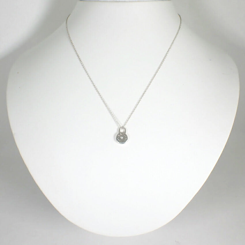 【中古】TIFFANY/ティファニー 925 ダイヤ/1pc 1837 ラウンドロック ペンダント/ネックレス/j133-6