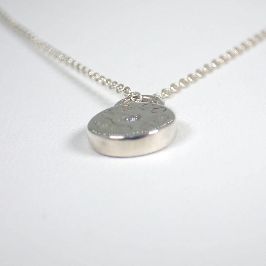 【中古】TIFFANY/ティファニー 925 ダイヤ/1pc 1837 ラウンドロック ペンダント/ネックレス/j133-6