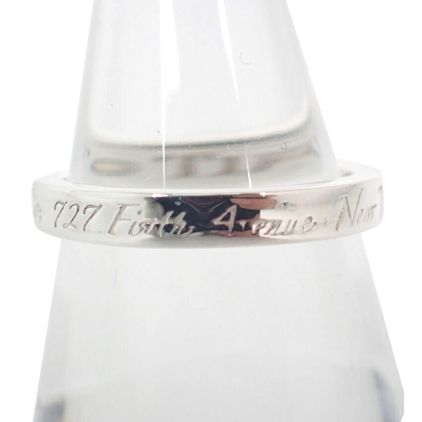 【中古】TIFFANY/ティファニー 925 ノーツ ナロー リング /9号/j134-12