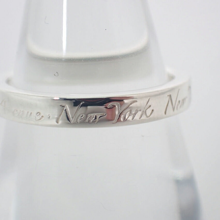 【中古】TIFFANY/ティファニー 925 ノーツ ナロー リング /9号/j134-12