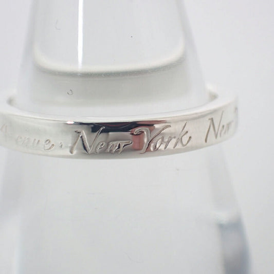 【中古】TIFFANY/ティファニー 925 ノーツ ナロー リング /9号/j134-12