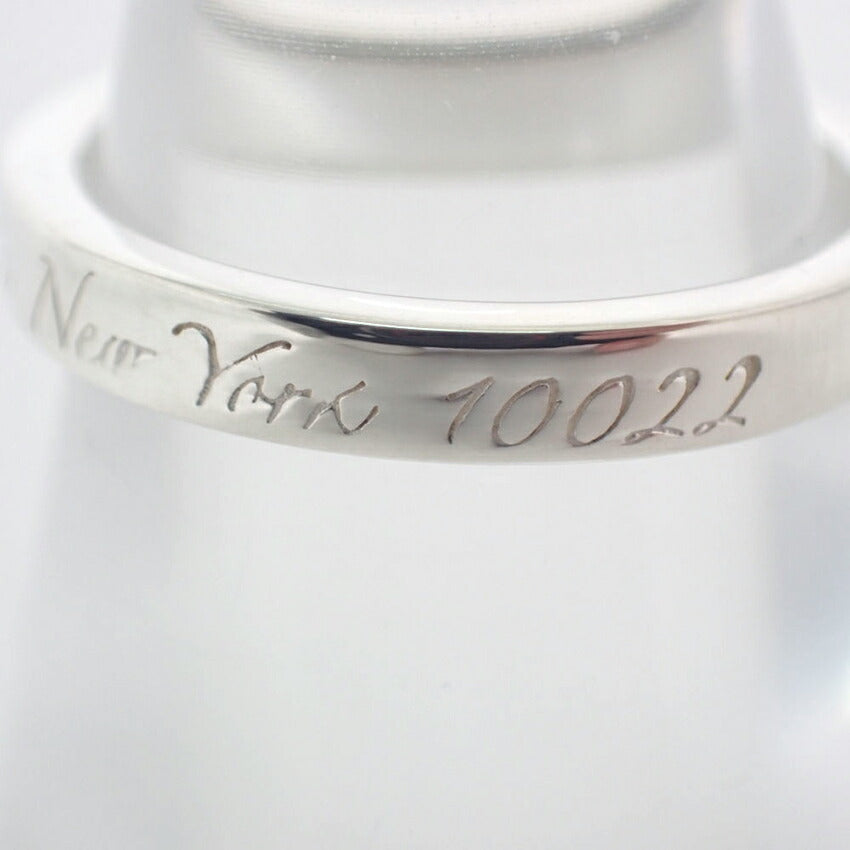 【中古】TIFFANY/ティファニー 925 ノーツ ナロー リング /9号/j134-12
