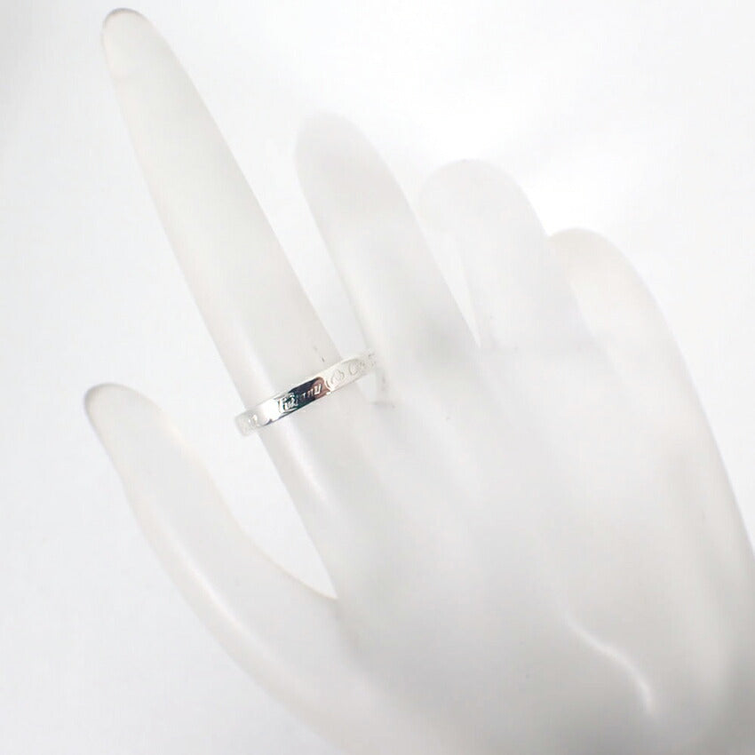 【中古】TIFFANY/ティファニー 925 ノーツ ナロー リング /9号/j134-12