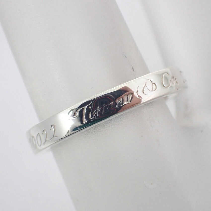 【中古】TIFFANY/ティファニー 925 ノーツ ナロー リング /9号/j134-12