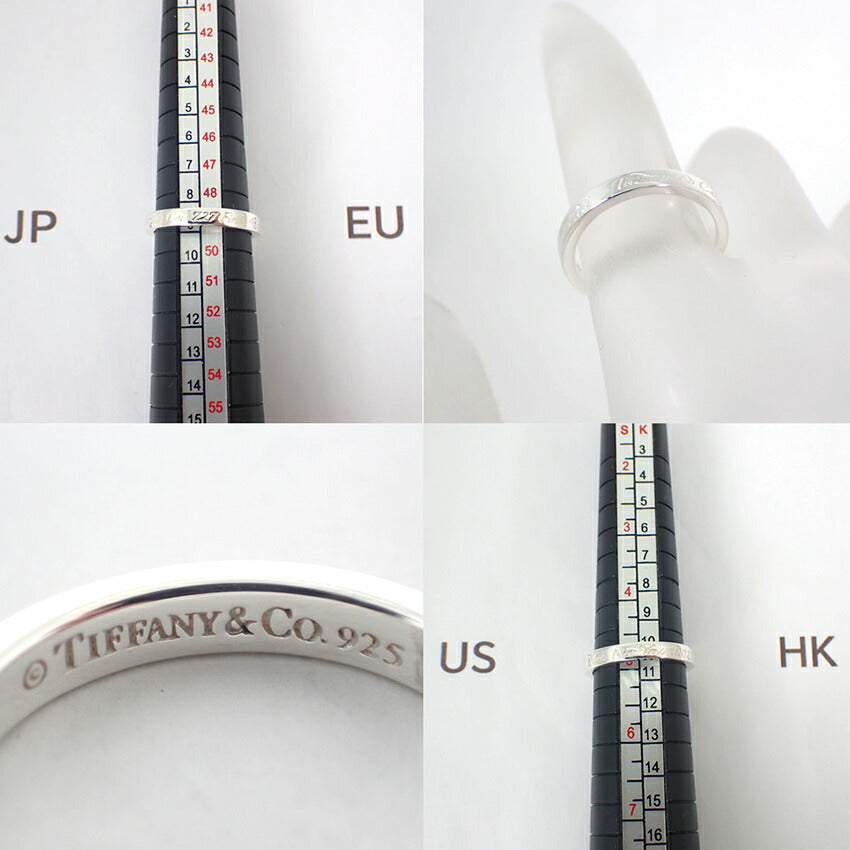 【中古】TIFFANY/ティファニー 925 ノーツ ナロー リング /9号/j134-12