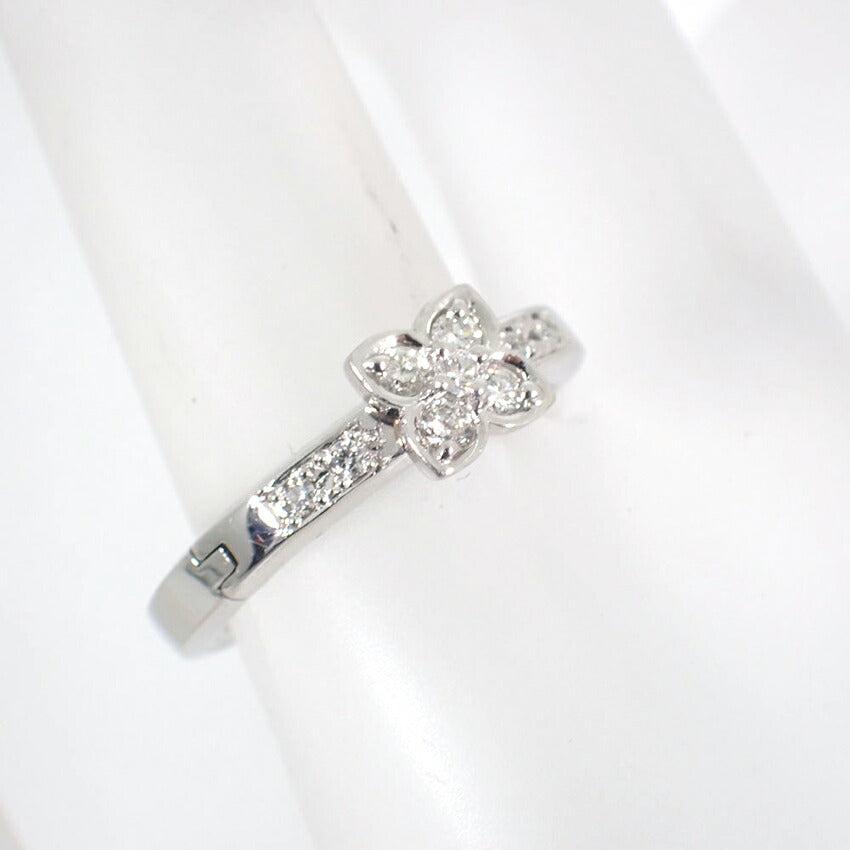 【中古】VENDOME/ヴァンドーム Pt950 ダイヤモンド リング /12号/j134-3