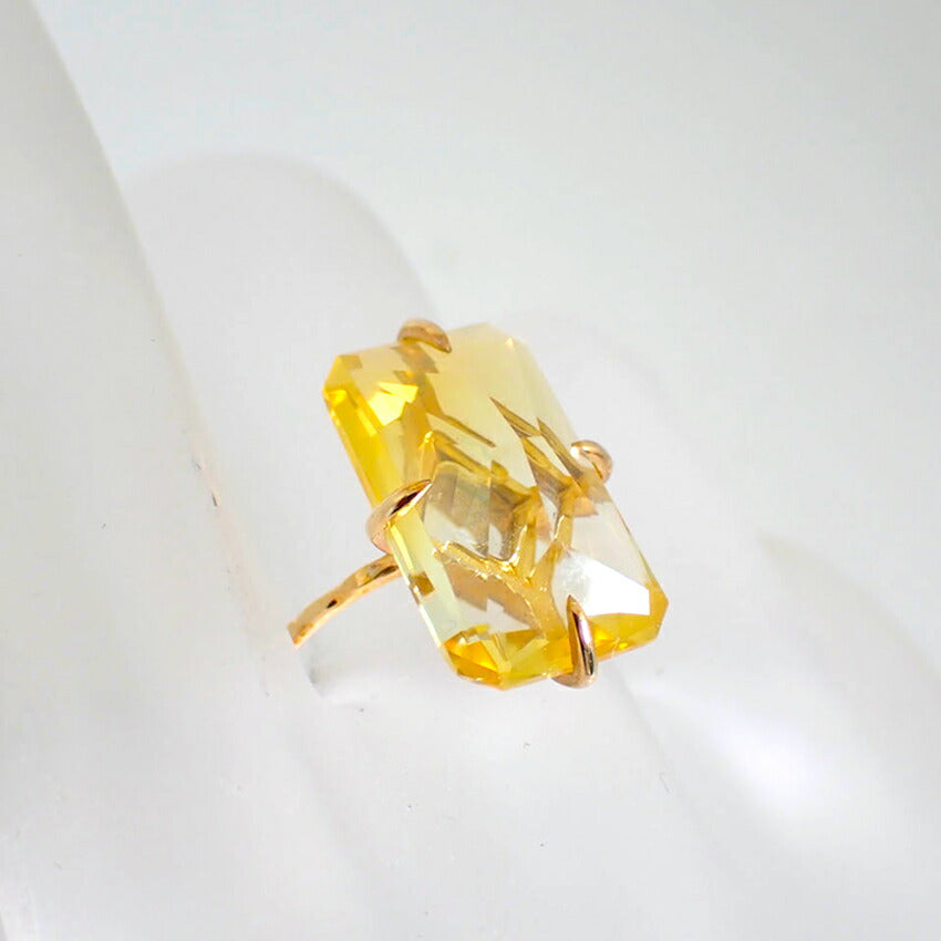 【中古】ノジェス/NOJESS K10 シトリン リング/13号/j135-42