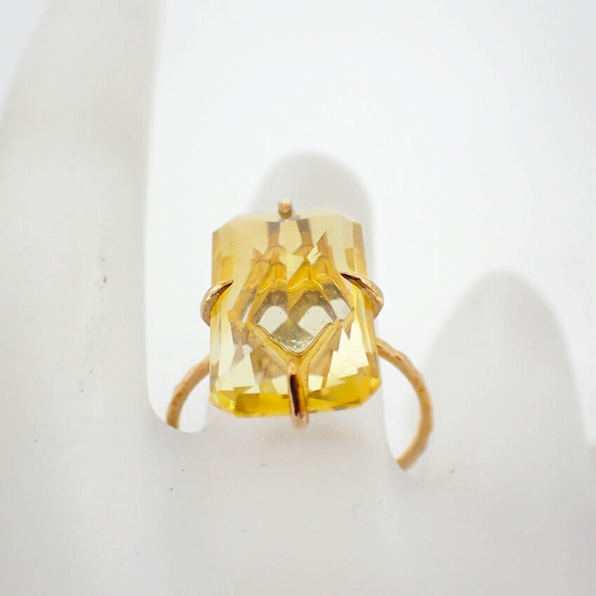 【中古】ノジェス/NOJESS K10 シトリン リング/13号/j135-42