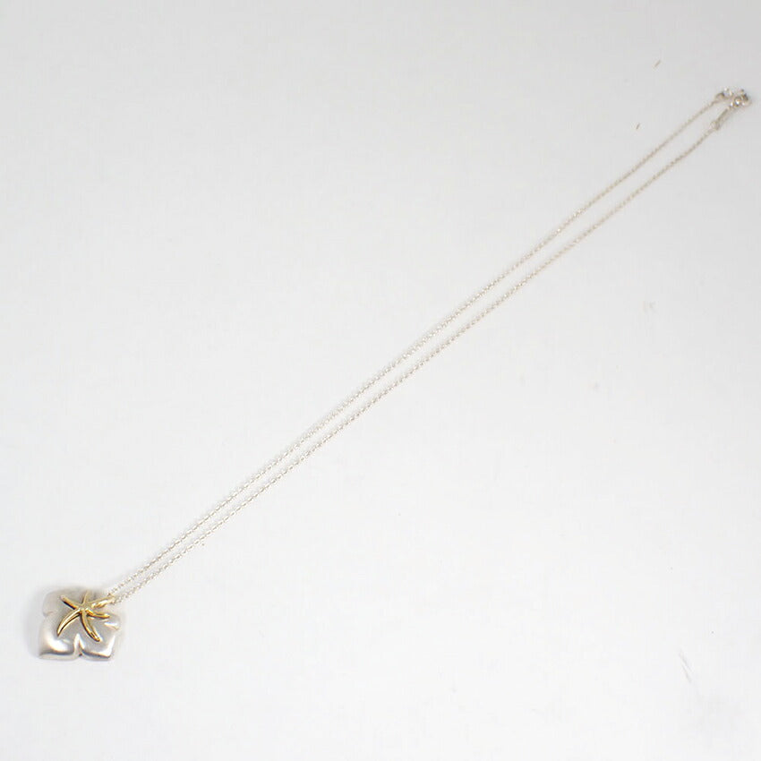 【中古】TIFFANY/ティファニー 925/750  ネイチャーリーフ ペンダント/j135-43