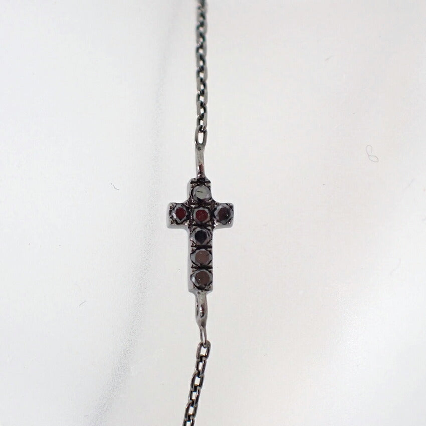 【中古】K10/ブラックダイヤモンド0.0350ct/ブレスレット/j135-44