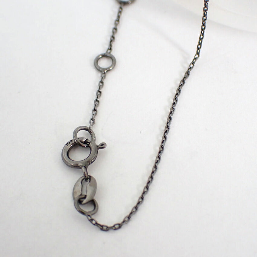 【中古】K10/ブラックダイヤモンド0.0350ct/ブレスレット/j135-44