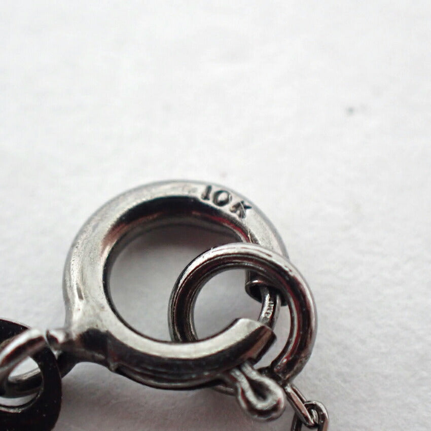 【中古】K10/ブラックダイヤモンド0.0350ct/ブレスレット/j135-44