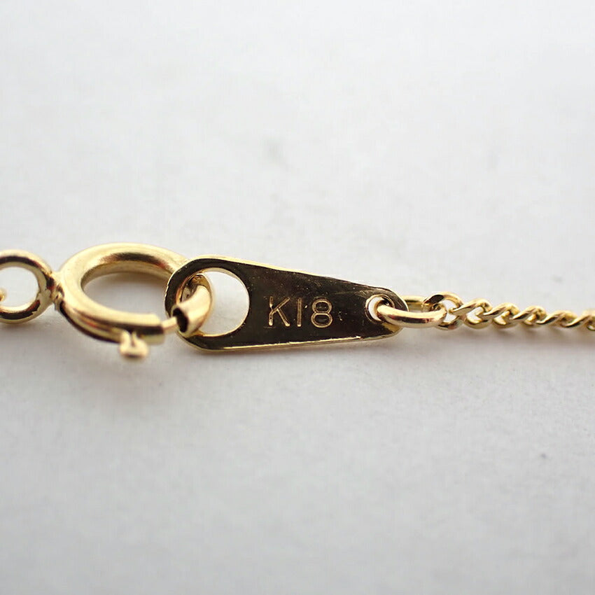 【中古】K18 ダイヤモンド/ペンダント/ネックレス/j136-22