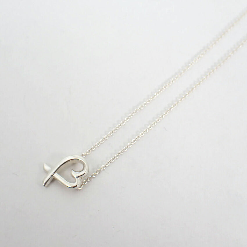 【中古】TIFFANY/ティファニー 925 ラビングハート ペンダント/ネックレス/j138-20