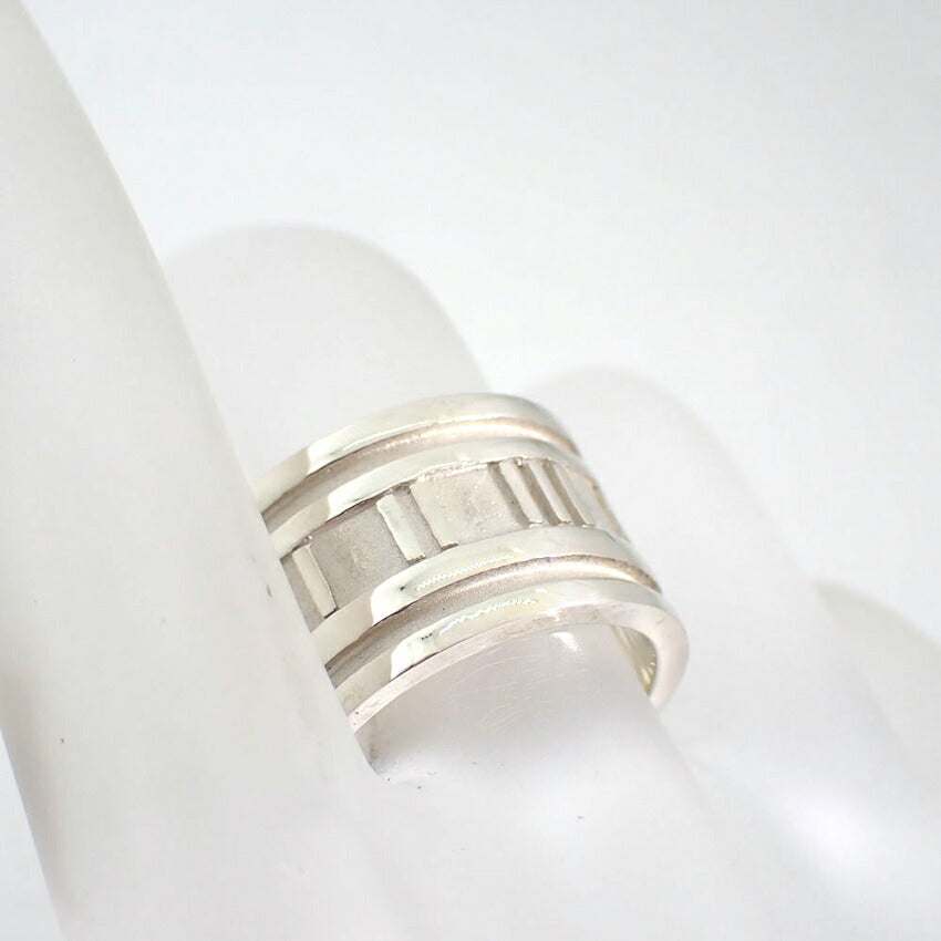 【中古】TIFFANY/ティファニー 925 アトラス ワイド リング /13.5号/j138-22