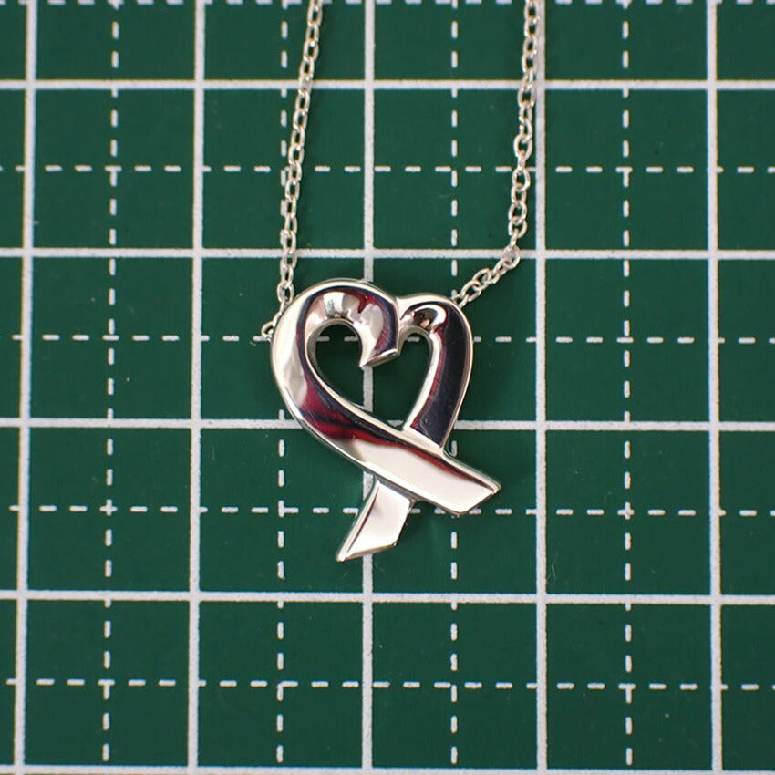 【中古】TIFFANY/ティファニー 925 ラビングハート ペンダント/ネックレス/j139-30