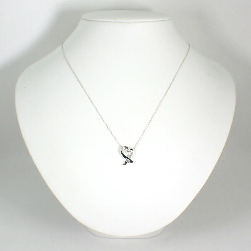 【中古】TIFFANY/ティファニー 925 ラビングハート ペンダント/ネックレス/j139-30