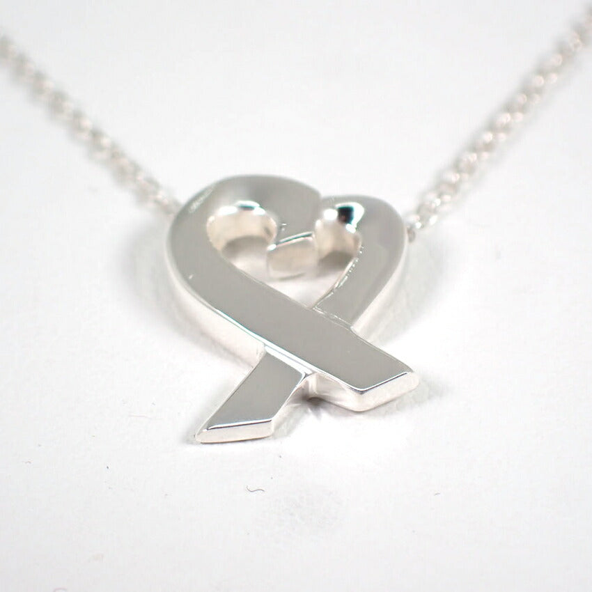 【中古】TIFFANY/ティファニー 925 ラビングハート ペンダント/ネックレス/j139-30