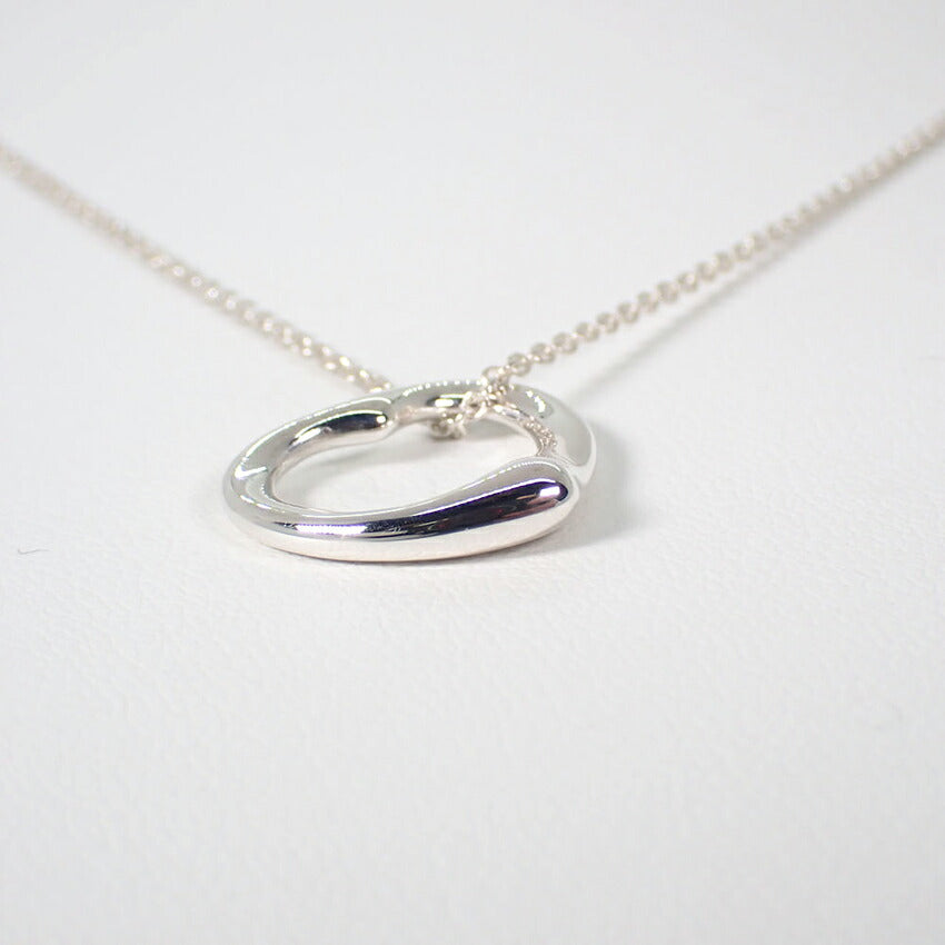 【中古】TIFFANY/ティファニー 925 オープンハート ペンダント/ネックレス/j14-10