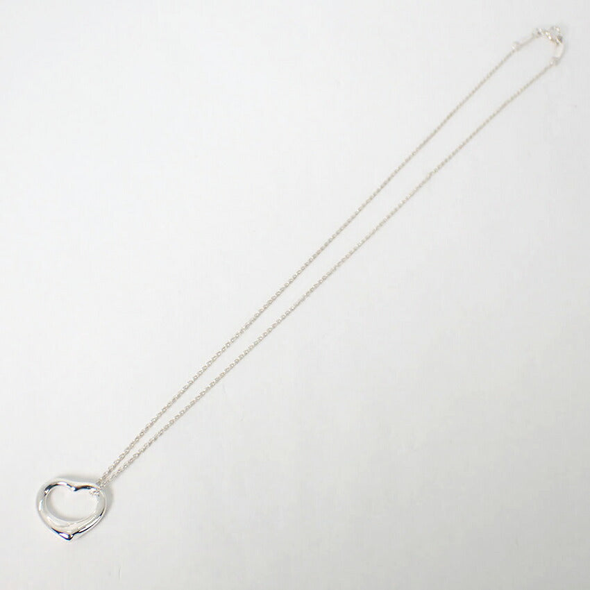 【中古】TIFFANY/ティファニー 925 オープンハート ペンダント/ネックレス/j14-10