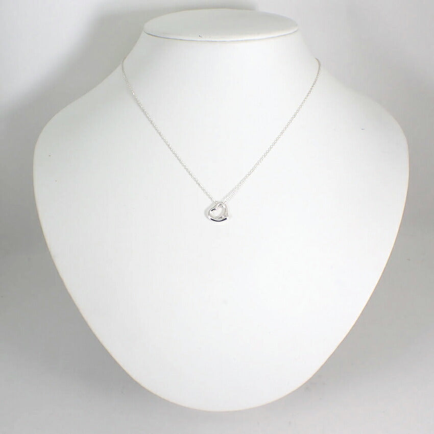 【中古】TIFFANY/ティファニー 925 オープンハート ペンダント/ネックレス/j140-42