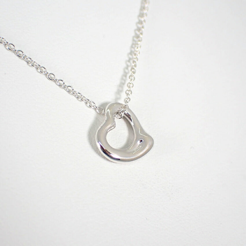 【中古】TIFFANY/ティファニー 925 オープンハート ペンダント/ネックレス/j140-42