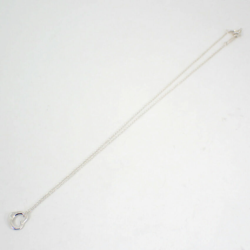 【中古】TIFFANY/ティファニー 925 オープンハート ペンダント/ネックレス/j140-42