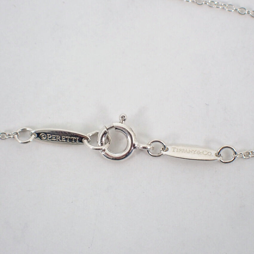 【中古】TIFFANY/ティファニー 925 オープンハート ペンダント/ネックレス/j140-42