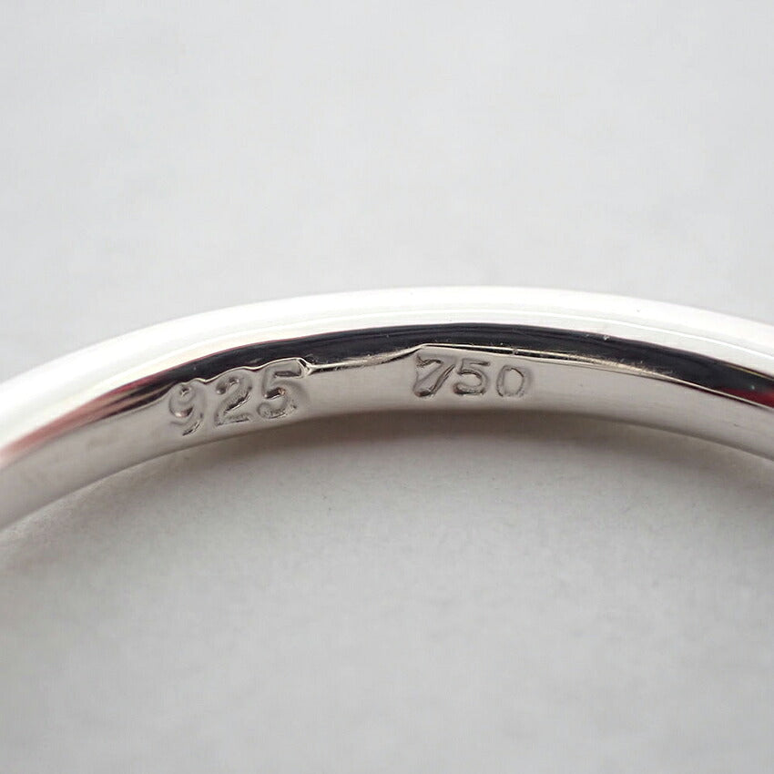 【中古】TIFFANY/ティファニー 925/750 ラブノット  リング /10号/j141-53