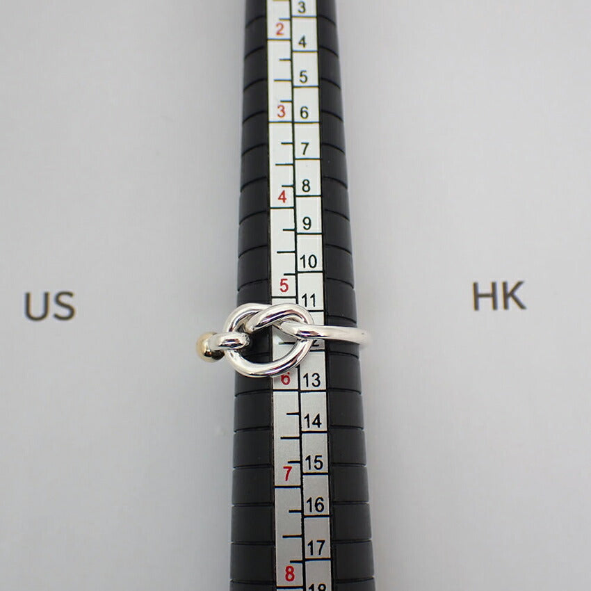 【中古】TIFFANY/ティファニー 925/750 ラブノット  リング /10号/j141-53