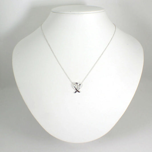 【中古】TIFFANY/ティファニー 925 ラビングハート ペンダント/ネックレス/j141-59
