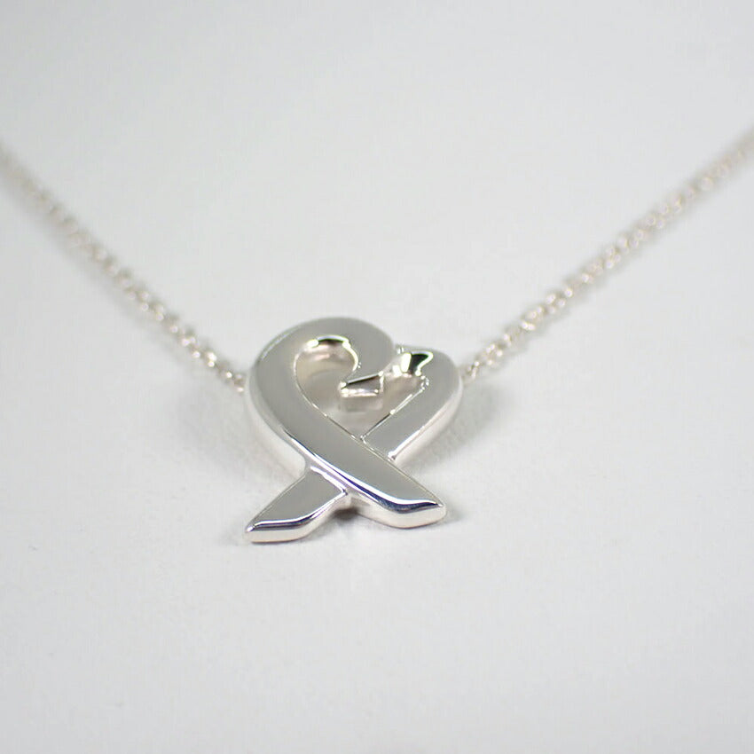 【中古】TIFFANY/ティファニー 925 ラビングハート ペンダント/ネックレス/j141-59