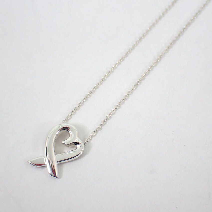 【中古】TIFFANY/ティファニー 925 ラビングハート ペンダント/ネックレス/j141-59