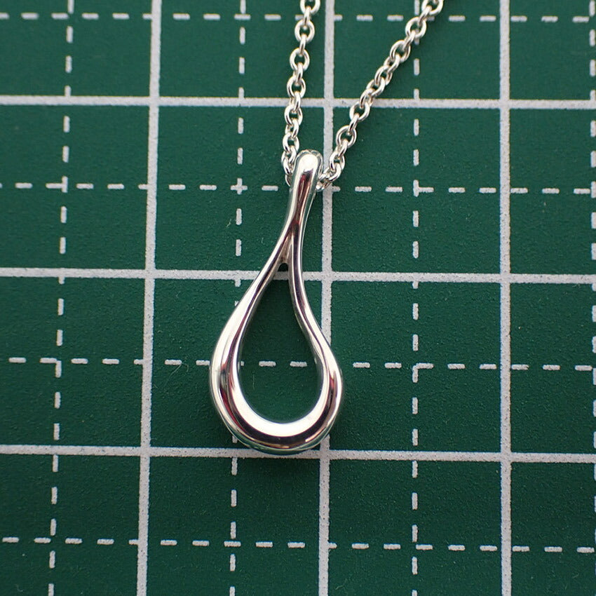 【中古】TIFFANY/ティファニー 925 オープンティアドロップ ペンダント/ネックレス/j142-60