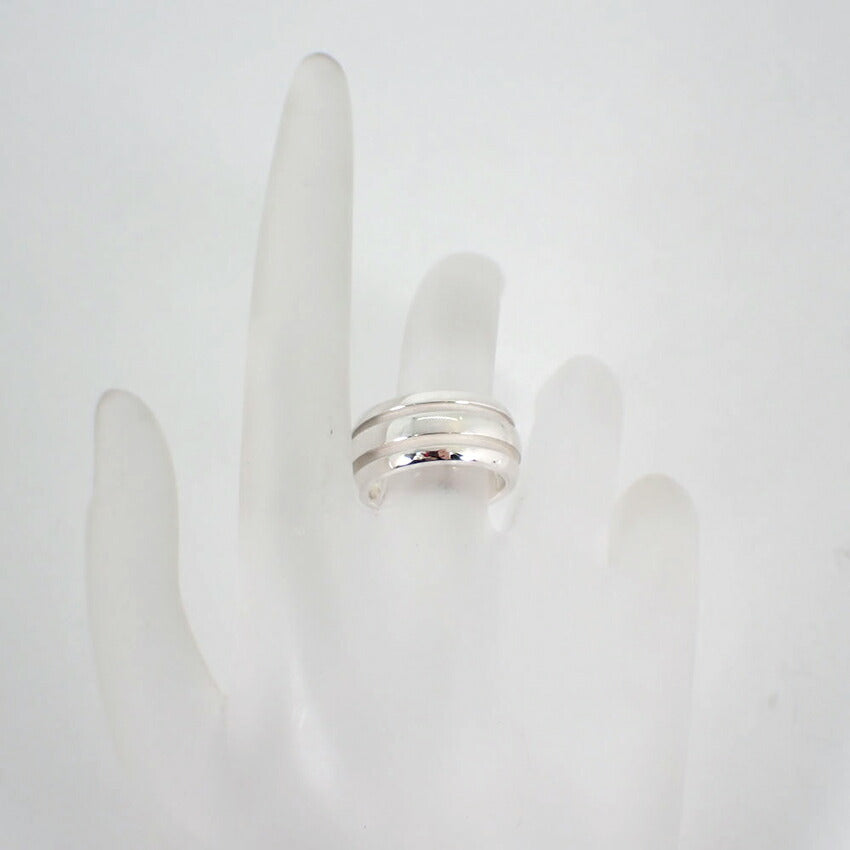 【中古】TIFFANY/ティファニー 925 ダブルライン リング /10号/j143-75