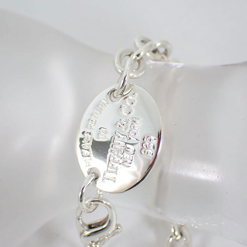 【中古】TIFFANY/ティファニー 925 リターントゥティファニー オーバルタグ ブレスレット/j144-81