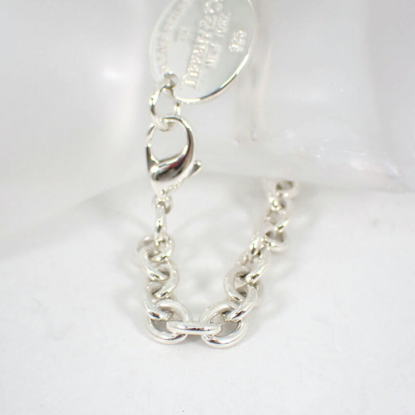 【中古】TIFFANY/ティファニー 925 リターントゥティファニー オーバルタグ ブレスレット/j144-81