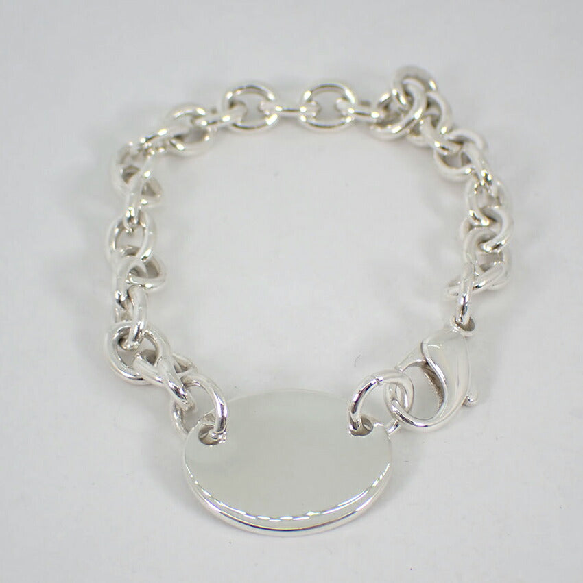【中古】TIFFANY/ティファニー 925 リターントゥティファニー オーバルタグ ブレスレット/j144-81