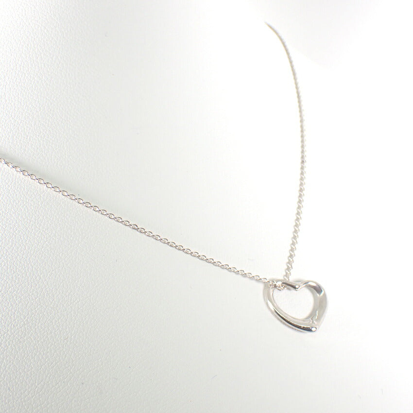 【中古】TIFFANY/ティファニー 925 オープンハート ペンダント/ネックレス/j145-10