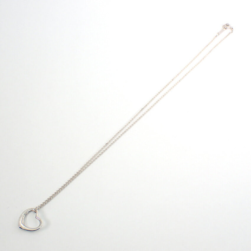 【中古】TIFFANY/ティファニー 925 オープンハート ペンダント/ネックレス/j145-10