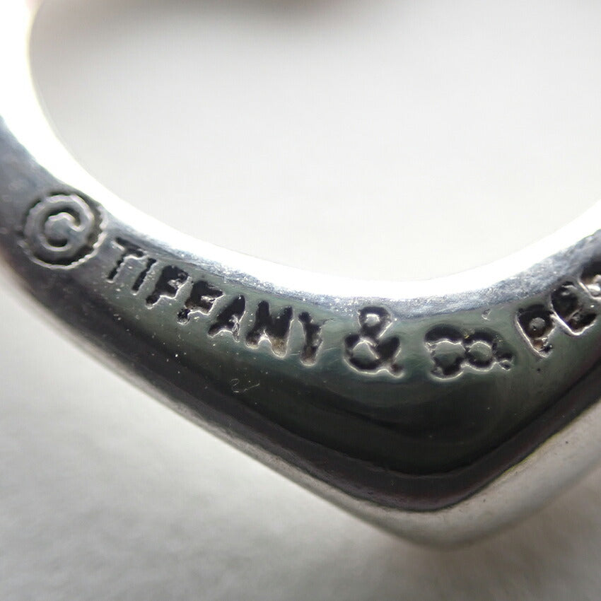 【中古】TIFFANY/ティファニー 925 オープンハート ペンダント/ネックレス/j145-10