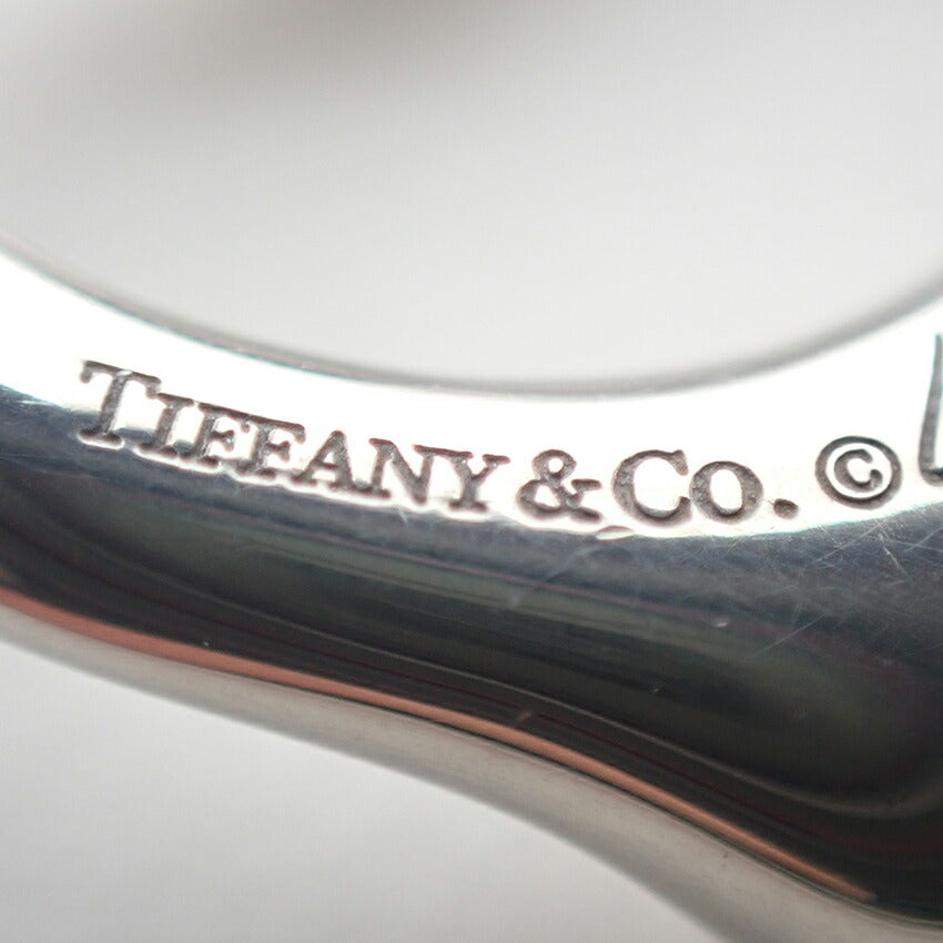【中古】TIFFANY/ティファニー 925 オープンハート ダイヤモンド 2P ペンダント/ネックレス/j145-1