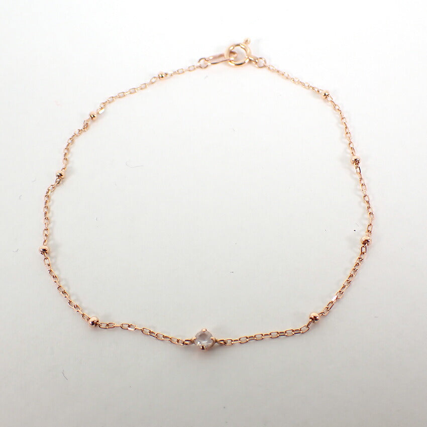 【中古】canal4℃ K10PG トパーズ ブレスレット/j145-3