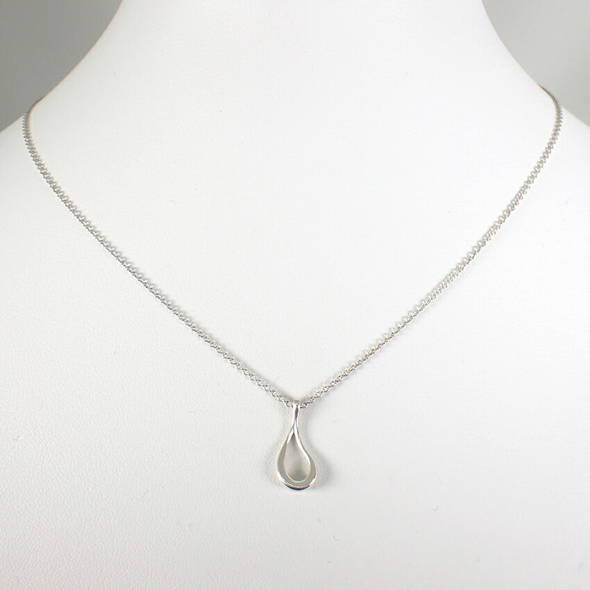 【中古】TIFFANY/ティファニー 925 オープンティアドロップ ペンダント/ネックレス/j145-8