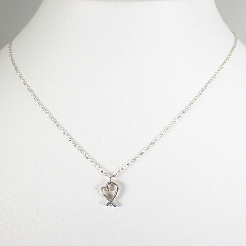 【中古】TIFFANY/ティファニー 925 ラビングハート ペンダント/ネックレス/j145-9