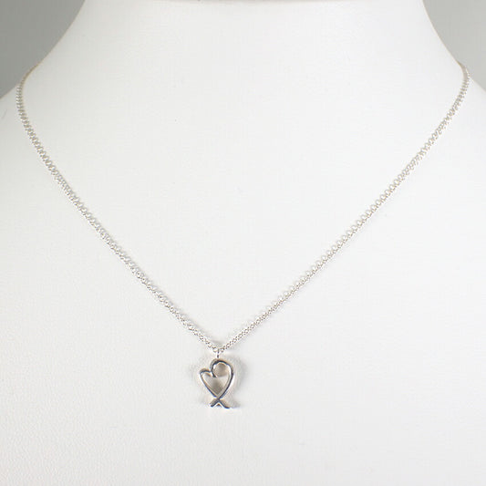 【中古】TIFFANY/ティファニー 925 ラビングハート ペンダント/ネックレス/j145-9